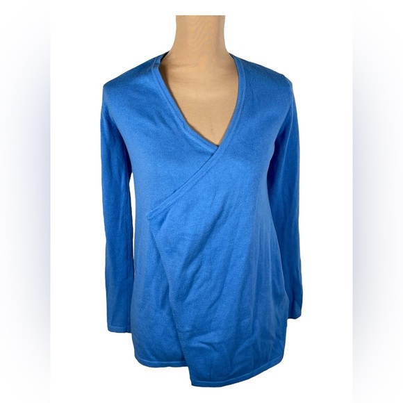 Lilly Pulitzer Cashmere Wrap Around Cardigan Open Front Blended Oversized XXS - Picture 1 of 8